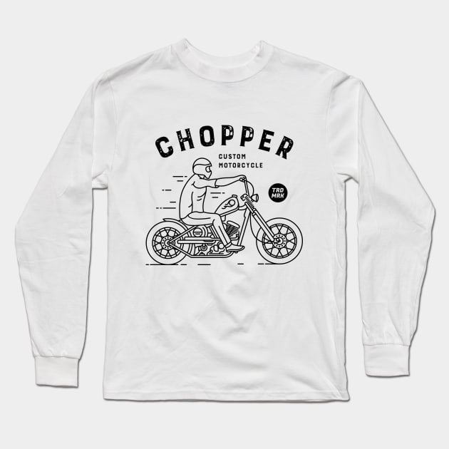 Chopper 1 Long Sleeve T-Shirt by VEKTORKITA